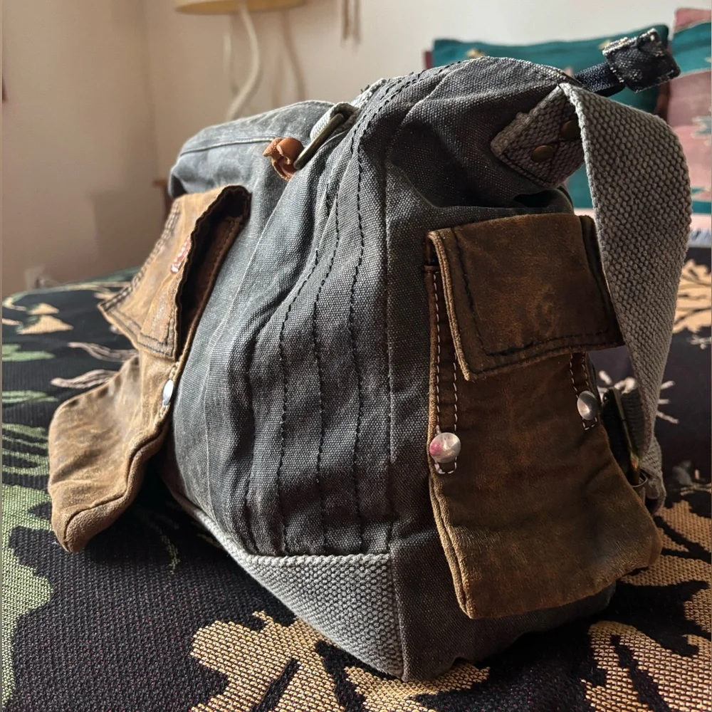 Bed/Stu Black and Brown Crossbody Bag - Picture 3 of 8